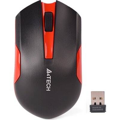 Безжична мишка A4Tech G3-200N, Black Red