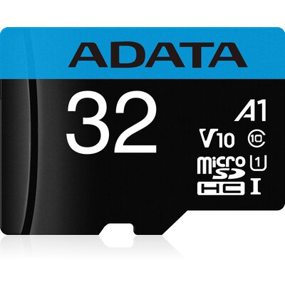 microSDHC карта ADATA Premier 32GB UHS-I A1 V10 + SD адаптер
