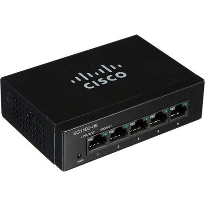 Суич Cisco SG110D-05 - 5-port Gigabit Desktop Switch