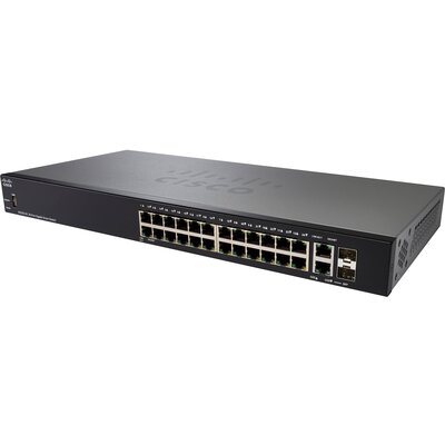 Суич Cisco SG250-26 - 24 x 10/100/1000 + 2 x Gigabit SFP/RJ-45