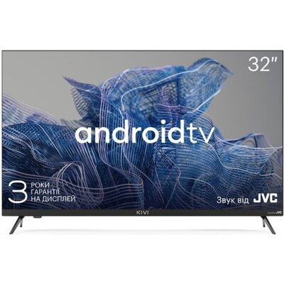 KIVI 32', HD, Google Android TV, Black, 1366x768