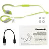 Bluetooth спортни слушалки Panasonic RP-BTS35, жълти