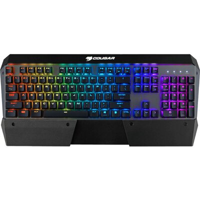 COUGAR ATTACK X3 -  Iron Gray - Red Cherry MX RGB Mechanical Gaming Keyboard,N-key rollover (USB mode support),Full key backligh