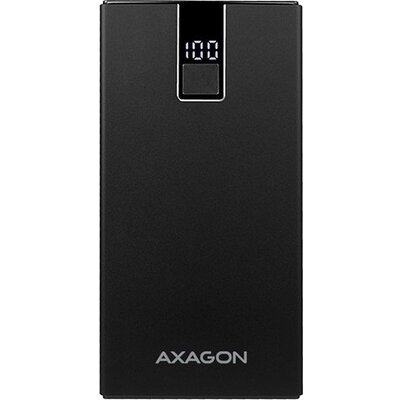 AXAGON PWB-L10QD ALU Power Bank Li-Pol 10000mAh 2A IN/QC3.0 OUT, LCD