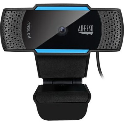 Уебкамера ADESSO CyberTrack H5 1080P HD (2.0 Megapixel), H.264, Auto Focus Webcam with Built-in Dual Microphone, Tripod mount & 
