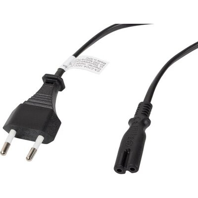 Кабел Lanberg CEE 7/16 -> IEC 320 C7 EURO (RADIO) power cord 1.8m, black