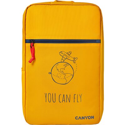 CANYON cabin size backpack for 15.6" laptop,polyester,yellow