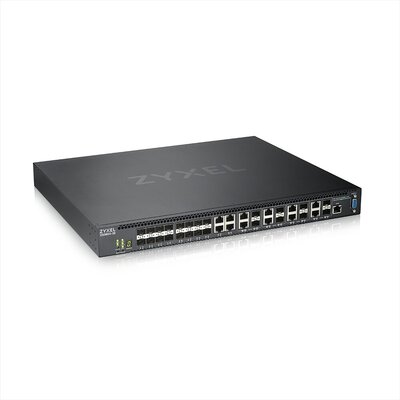Комутатор ZyXEL XS3800-28, 28-port 10GbE L2+ Managed Switch Nebula Flex Pro (dual AC,1 year NCC Pro pack license bundled)