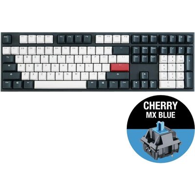Геймърскa механична клавиатура Ducky One 2 Tuxedo, Cherry MX Blue