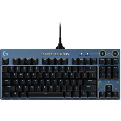 Геймърска механична клавиатура Logitech G Pro League of Legends GX Brown Tactile RGB
