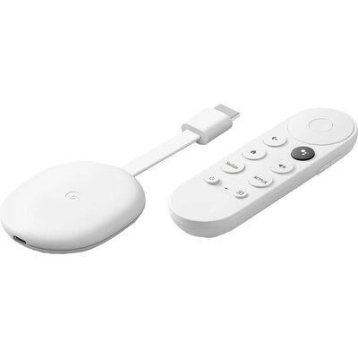 Мултимедиен плеър Google Chromecast HD 2022 with Google TV Бял
