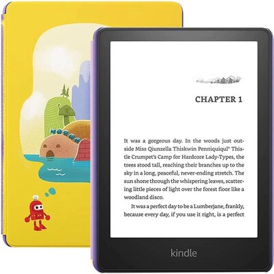 eBook четец Kindle Paperwhite Kids 6.8", 8GB, 2021, 11 генерация, IPX8, Жълт