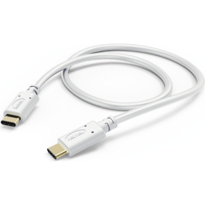Кабел за зареждане/данни Hama, USB Type-C - USB Type-C, 1.0 m, бял