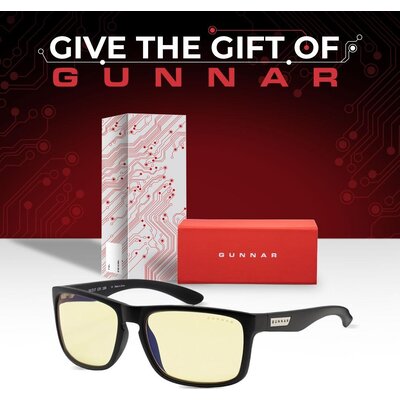 Комплект GUNNAR OPTICS Intercept Onyx Holiday Bundle - Очила, калъф
