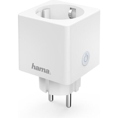 Смарт контакт HAMA Mini, WiFi, 3680W, 16A,измерване на сумарна енергийна консумация