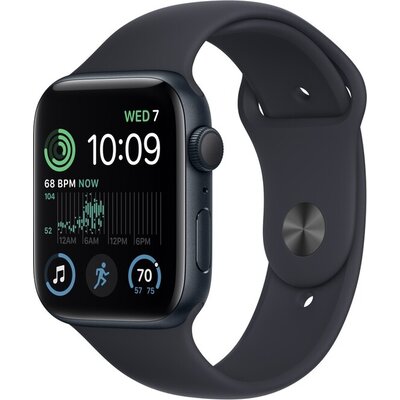 Часовник Apple Watch SE2 GPS 44mm Midnight Aluminium Case with Midnight Sport Band - Regular