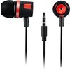CANYON Stereo earphones with microphone, 1.2M, red