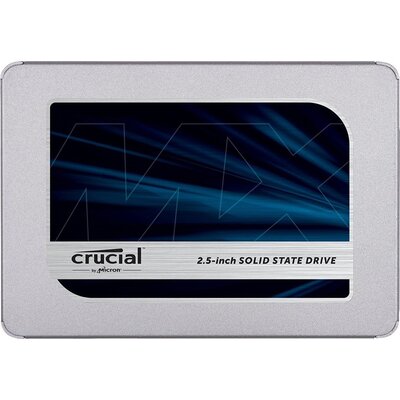 Crucial SSD 1000GB MX500 SATA 2.5" 3D TLC NAND 360TBW 560/510 MB/s, 95k/90k IOPS, 5yrs, 7mm (with 9.5mm adapter)