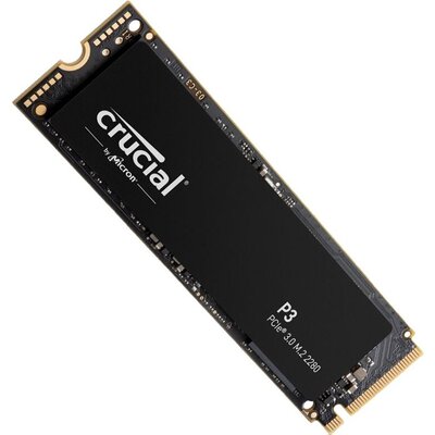 Crucial SSD P3 500GB M.2 2280 PCIE Gen3.0 3D NAND, R/W: 3500/1900 MB/s, Storage Executive + Acronis SW included