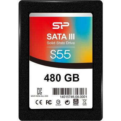 SILICON POWER S55 480GB SSD, 2.5'' 7mm, SATA 6Gb/s, Read/Write: 560 / 500 MB/s