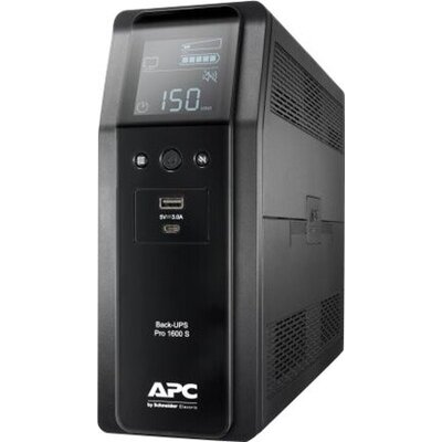APC Back UPS Pro BR 1600VA Sinewave 8 Outlets AVR LCD interface