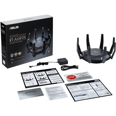 ASUS RT-AX89X 2.2GHz quad-core processor dual 10G ports USB 3.0 media server 3G/4G
