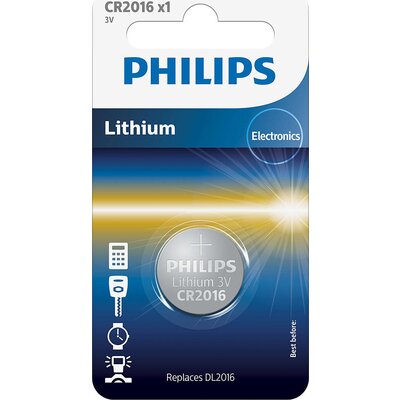 Philips литиева батерия тип "копче" 3.0V, 1-blister (20.0 x 1.6)