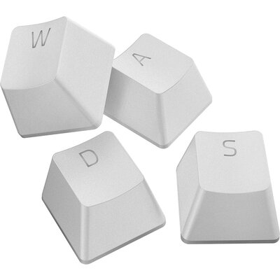 Razer PBT Keycap Upgrade Set - Mercury White, Superior PBT Material, Doubleshot Molding With Ultra-Thin Font, Works With Popular