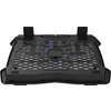 Cooling stand single fan with 2x2.0 USB hub, support up to 10”-15.6” laptop, ABS plastic and iron,  Fans dimension:125*125*15mm(