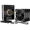 be quiet! LIGHT WINGS 140mm PWM high-speed Triple-Pack, 4-pin, Fan speed: 2200RPM, ARGB (ARGB Hub included), 31 db(A), 3 years w
