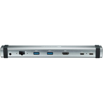 Canyon Multiport Docking Station with 7 ports: 2*Type C+1*HDMI+2*USB3.0+1*RJ45+1*audio 3.5mm, Input 100-240V, Output USB-C PD 5-