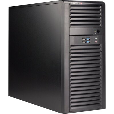 SUPERMICRO CSE-732D4-668B Middle Tower, Extended ATX, 7 slots, USB 2.0, Audio In/Out, USB 3.0, Steel, PSU 668W, Black
