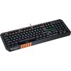 CANYON Wired multimedia gaming keyboard with lighting effect, 108pcs rainbow LED, Numbers 104keys, EN double injection layout, c