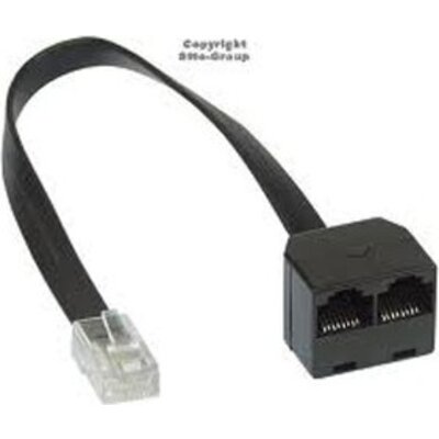 Adapter ISDN/2xRJ45, cable, Roline 12.01.0580
