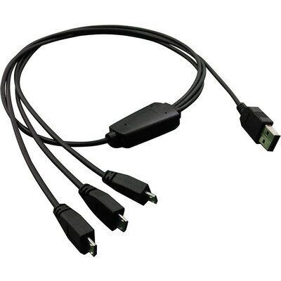 Cable USB2.0 A-3xMicro B, M/M,0.8m,11.02.8306