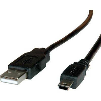 Cable USB2.0 A-Mini 5pin, 3m, Roline 11.02.8730