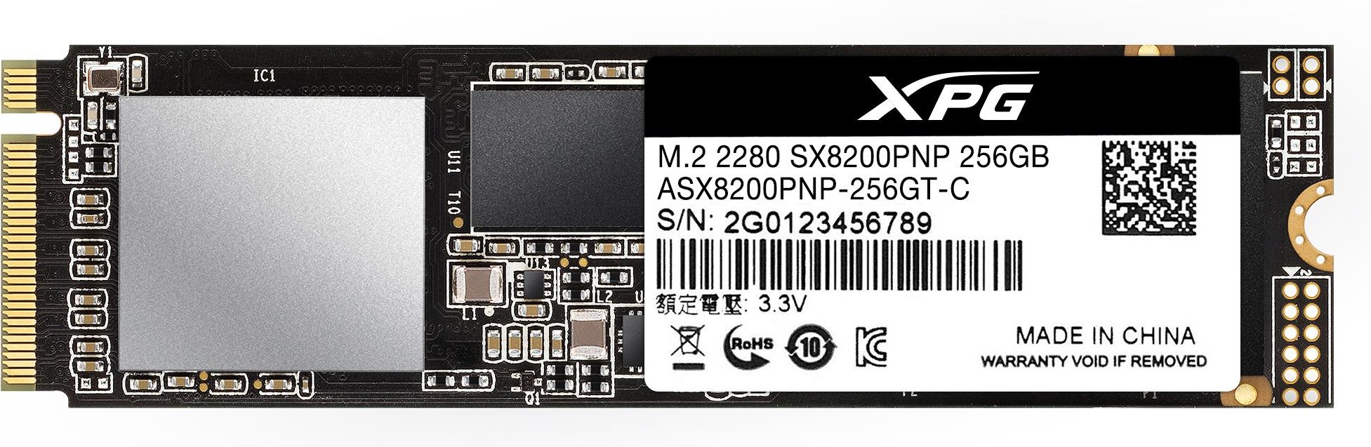 SSD ADATA XPG SX8200 Pro 256GB, M.2 2280 NVMe