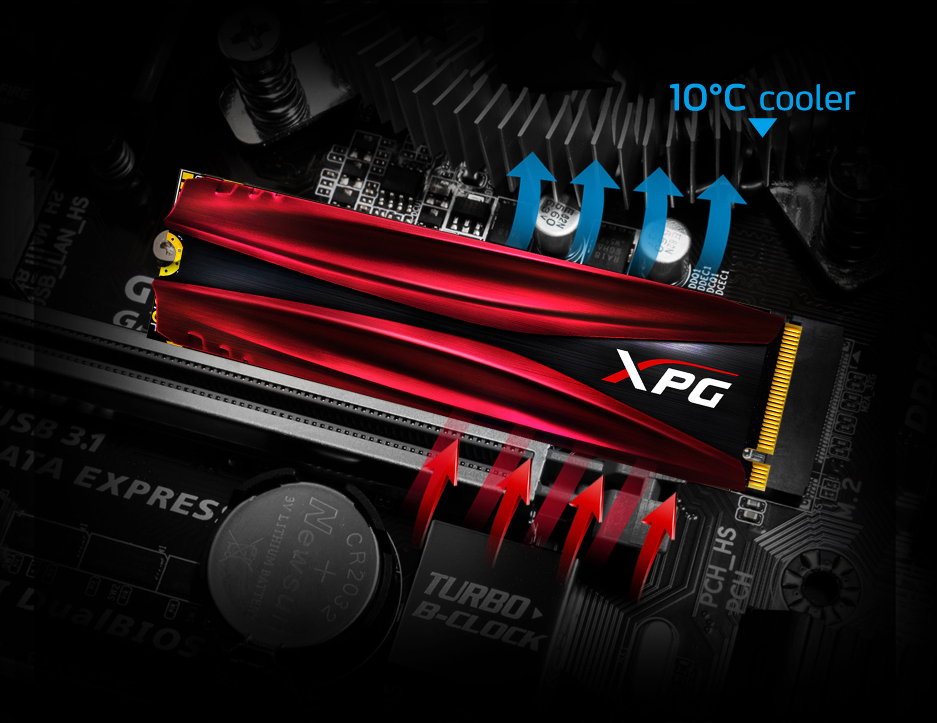 SSD ADATA XPG GAMMIX S11 Pro 1TB, M.2 2280 NVMe - AGAMMIXS11P-1TT-C