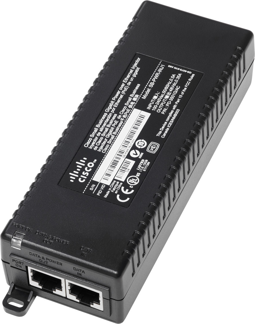 Cisco Small Business Gigabit PoE Injector - SB-PWR-INJ2-EU
