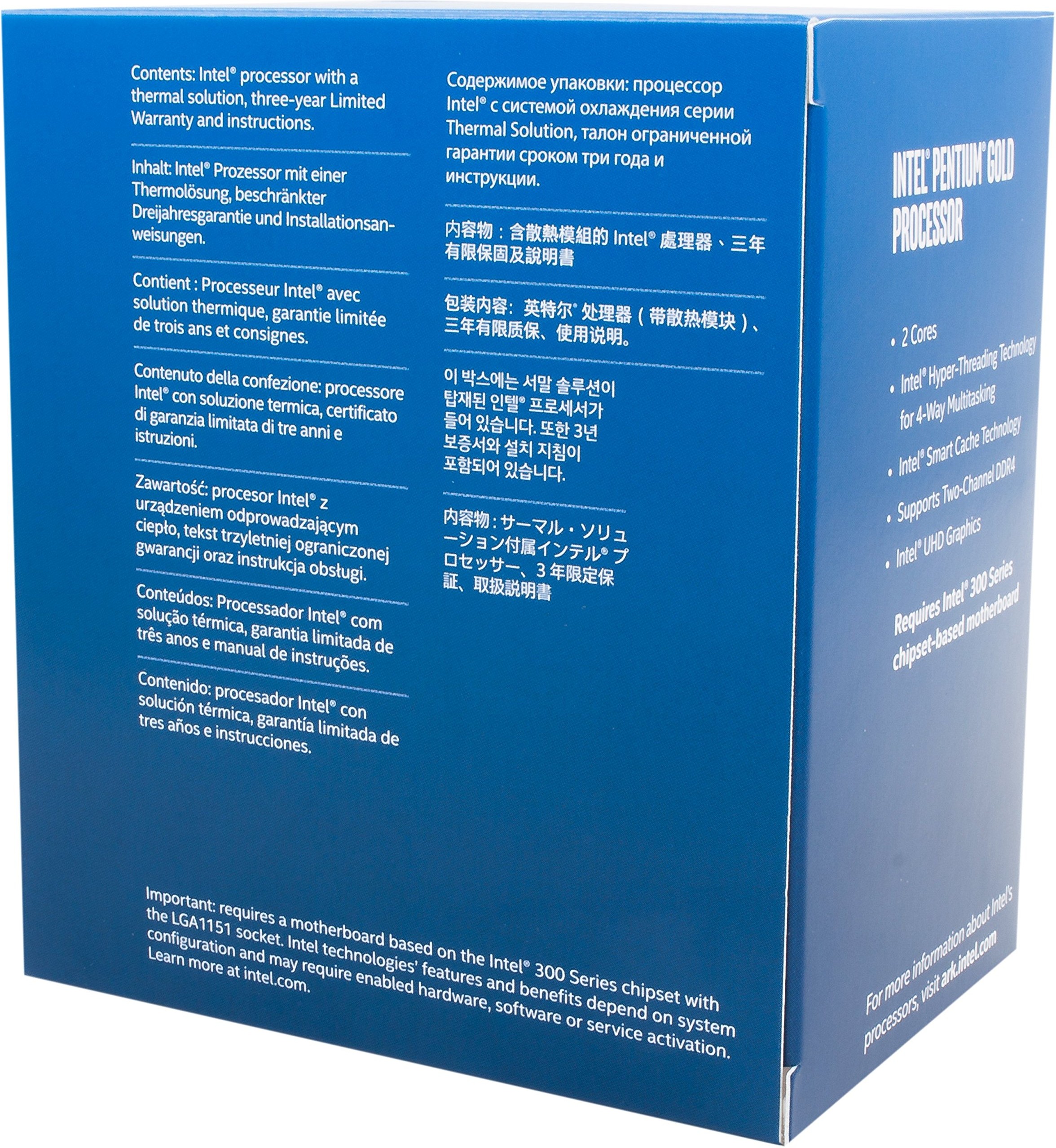 Процесор Intel Pentium Gold G5400 - BX80684G5400SR3X9