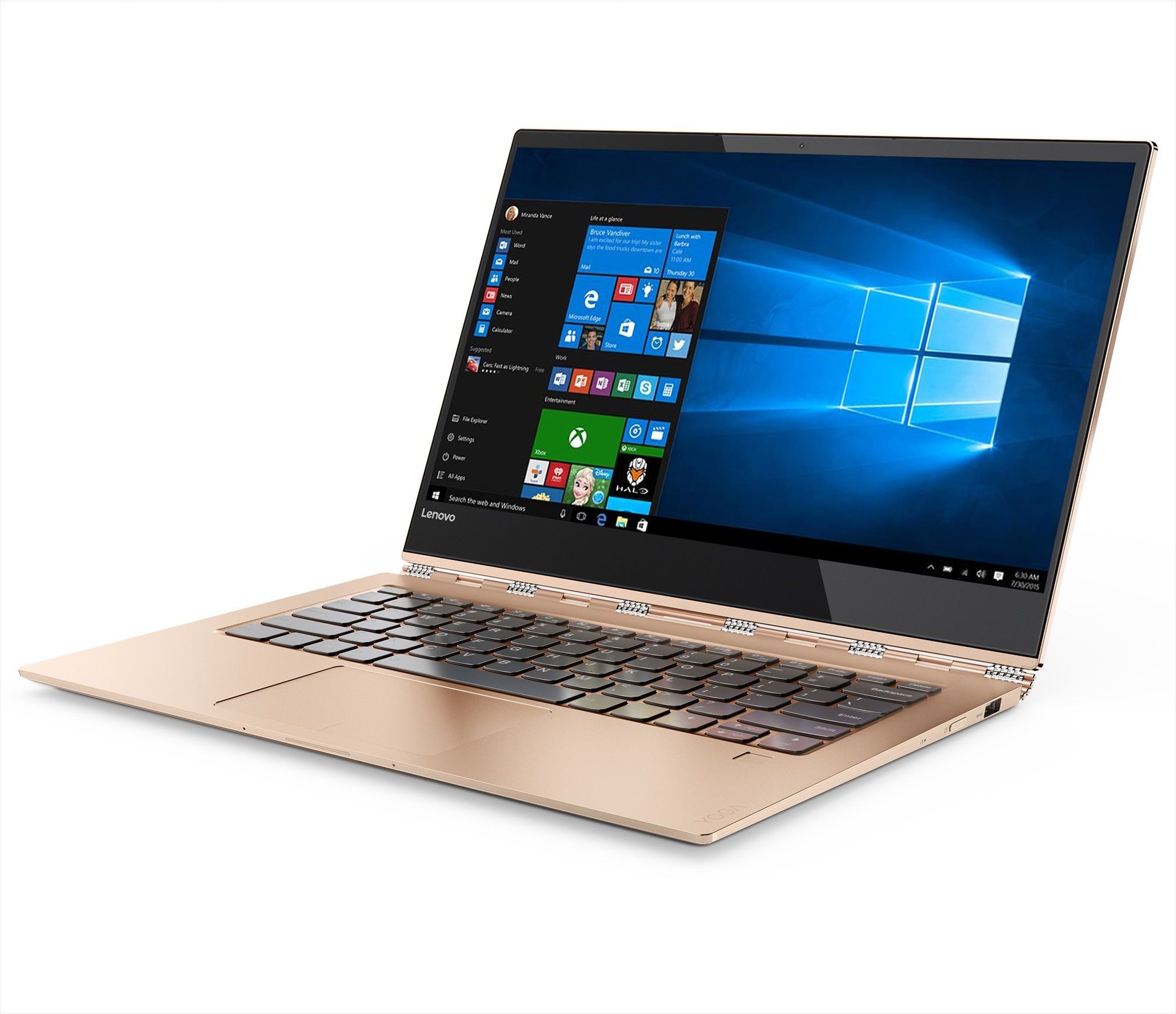 Лаптоп Lenovo Yoga 92013IKB 13.9" FHD IPS Touch, i78550U, Copper