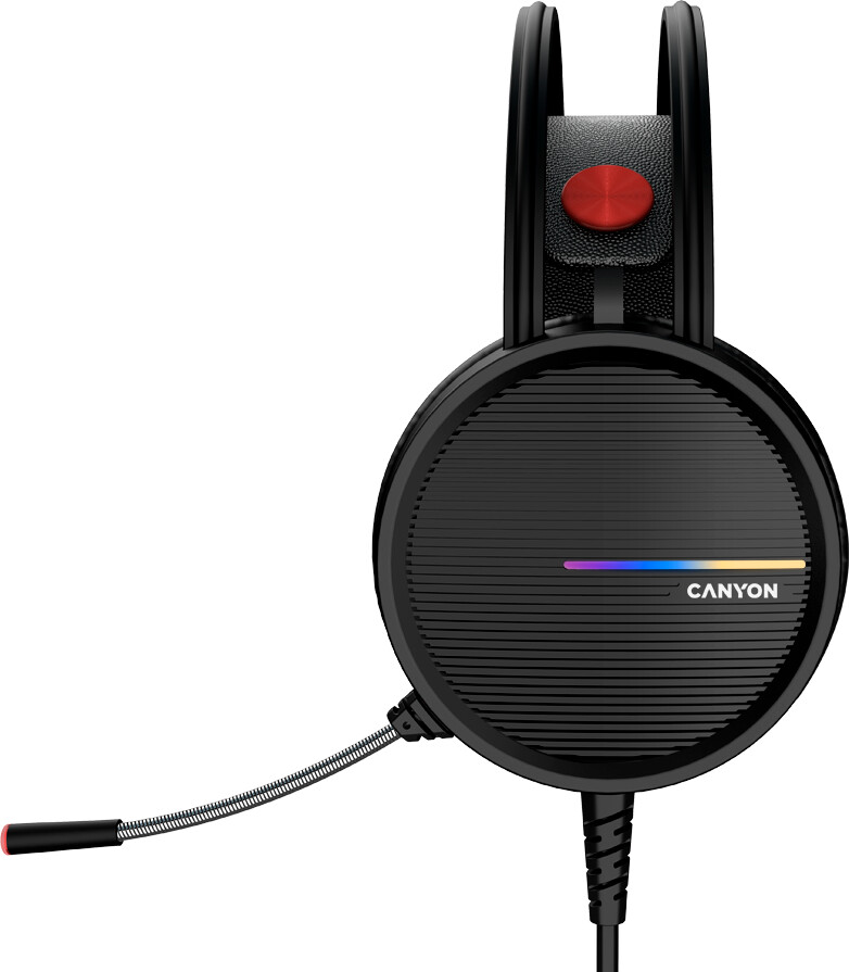 CANYON Gaming headset 3.5mm jack plus USB connector for LED backlight