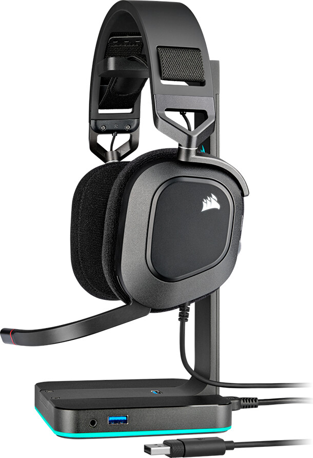 Corsair gaming headset HS80 RGB USB Carbon CA9011237EU