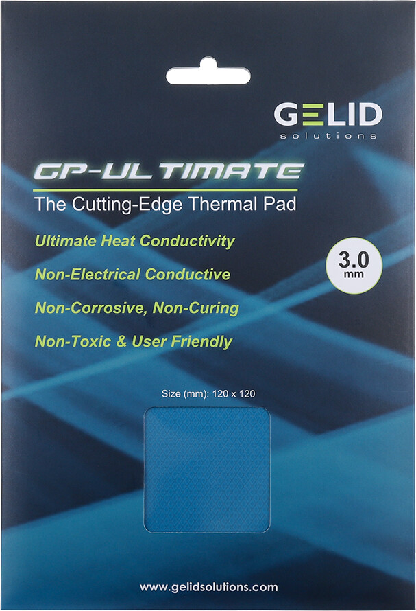 GELID GPULTIMATE THERMAL PAD 120x120x3 mm, Single Pack TPGP04SE